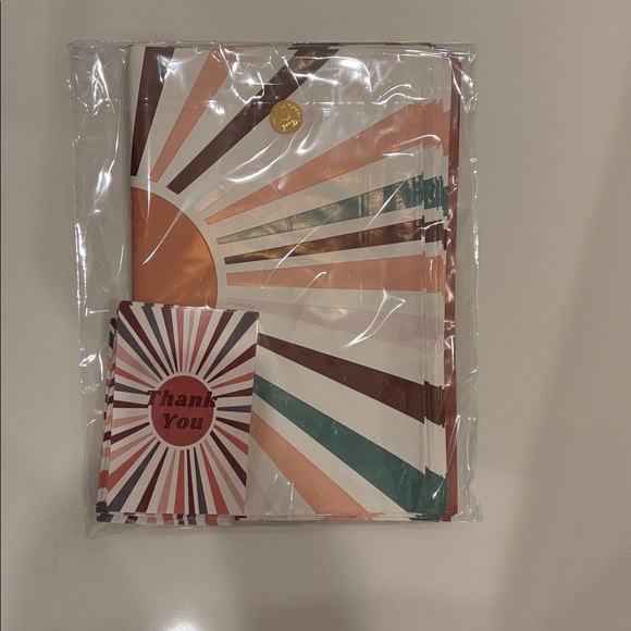 Set of 25 Boho Poly Mailers 14x17 & 25 Matching Thank You Cards 4x6 - Picture 4 of 4